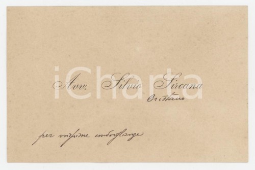 1920 oristano avv silvio - 1920, ca